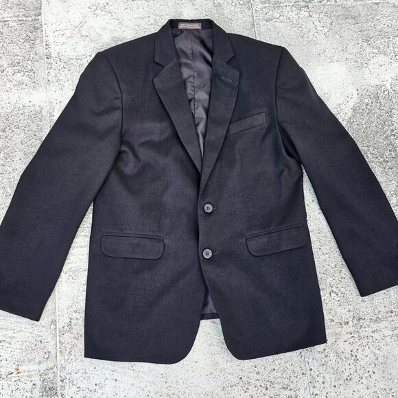 Dockers Kids Blazer Black Sport Coat Jacket Size 14 Husky - Picture 4 of 11